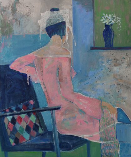 The Wait 2 van Li Lee-Archer, Schilderij te koop op Singulart
