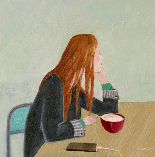 Café van Li Lee-Archer, Schilderij te koop op Singulart