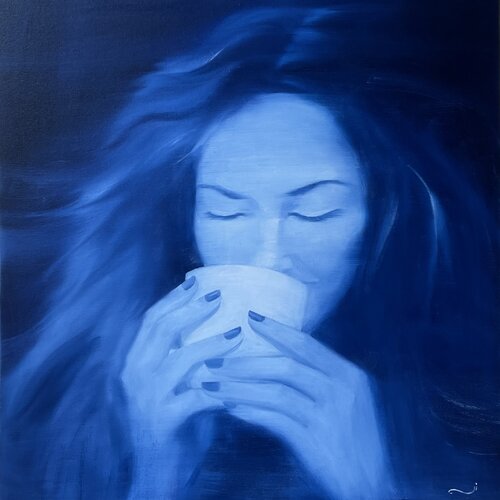 café du matin van Li Lee-Archer, Schilderij te koop op Singulart