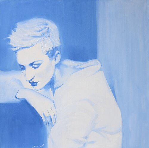 Blue Déjà Vu 8 van Li Lee-Archer, Schilderij te koop op Singulart