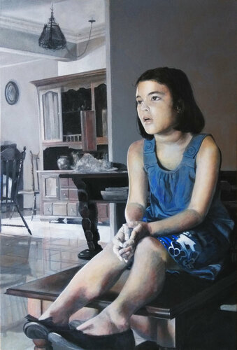 The Living Room by Paula Saneaux, Painting for Sale on Singulart