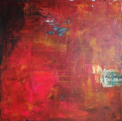 More than red    No. 21 9 21 von Vera Jochum, Malerei kaufen auf Singulart