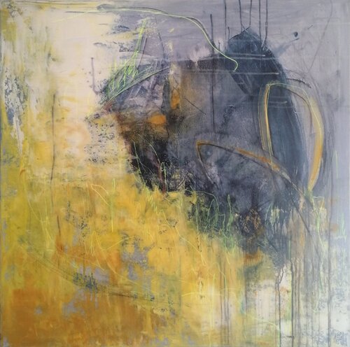 "Sunbeam on the tip of the nose"  from the series: Painted feelings  No. 10 2 22 von Vera Jochum, Malerei kaufen auf Singulart