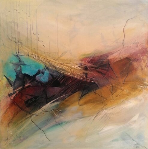 Blue hour    No.3 4 22 de Vera Jochum, Pintura a la venta en Singulart