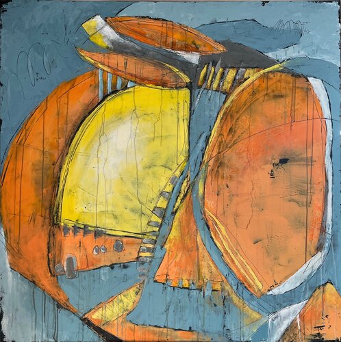 The first singing bird, No. 3 / 2 / 23 par Vera Jochum, Peinture en vente sur Singulart