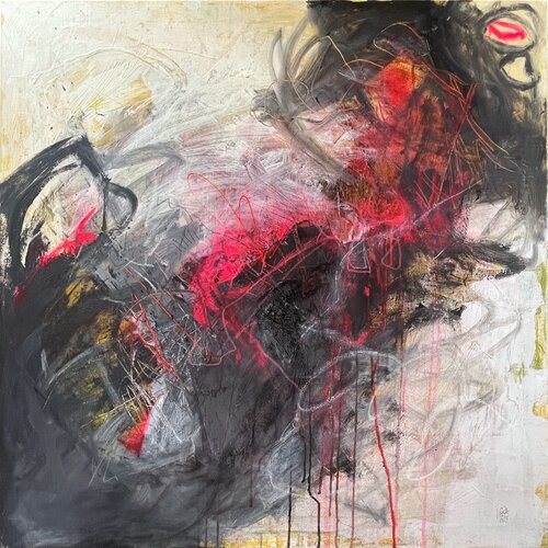 Feel the moving in the flow, No. 2 / 7 / 23 van Vera Jochum, Schilderij te koop op Singulart