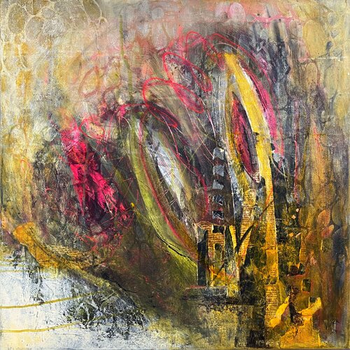 You gotta find what you love and let it kill you (Charles Bukowski) No.  02 01 24 van Vera Jochum, Schilderij te koop op Singulart