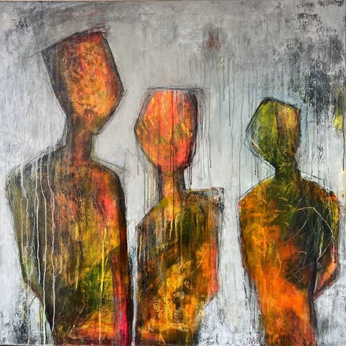 Chatting in the Disco, No. 01 04 24 van Vera Jochum, Schilderij te koop op Singulart