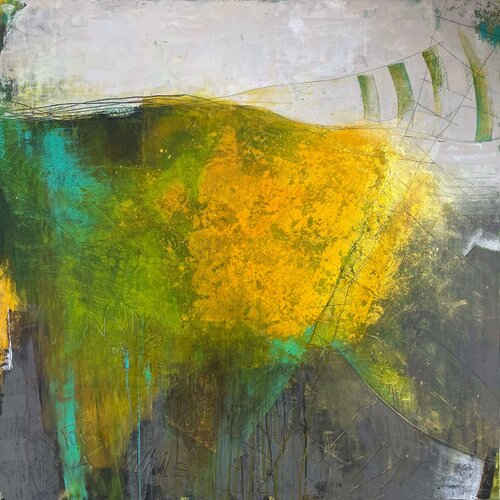 King of the mud pond, N°  02 08 24 van Vera Jochum, Schilderij te koop op Singulart