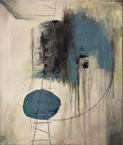 It's not easy to climb up, N° 02 12 24 di Vera Jochum, Pittura in vendita su Singulart