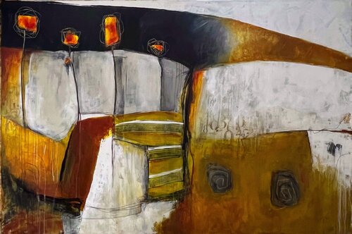 Where the lights await, N° 02 03 26 di Vera Jochum, Pittura in vendita su Singulart