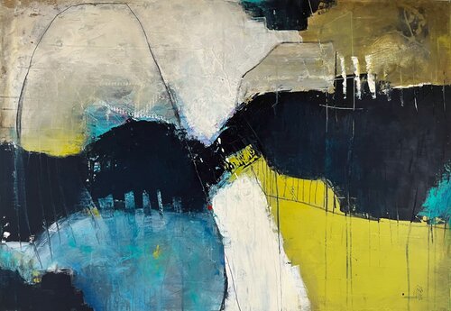 A place for blue, N° 03 06 26 di Vera Jochum, Pittura in vendita su Singulart