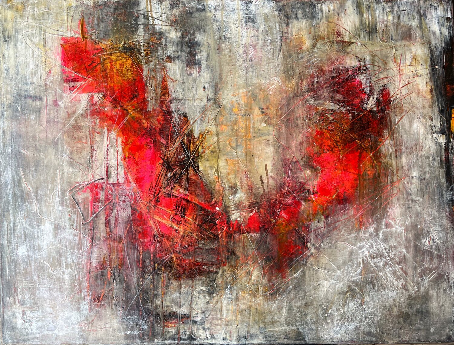 Fight against walls  No. 5 9 22 Vera Jochum Originalgemälde zu verkaufen