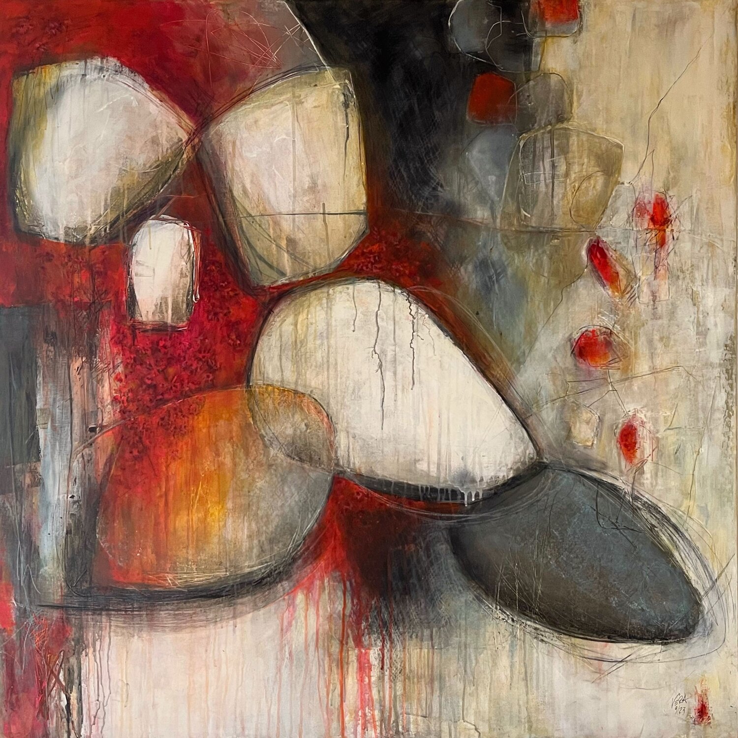 Rock garden, No. 05 / 09 / 23 Vera Jochum Originalgemälde zu verkaufen