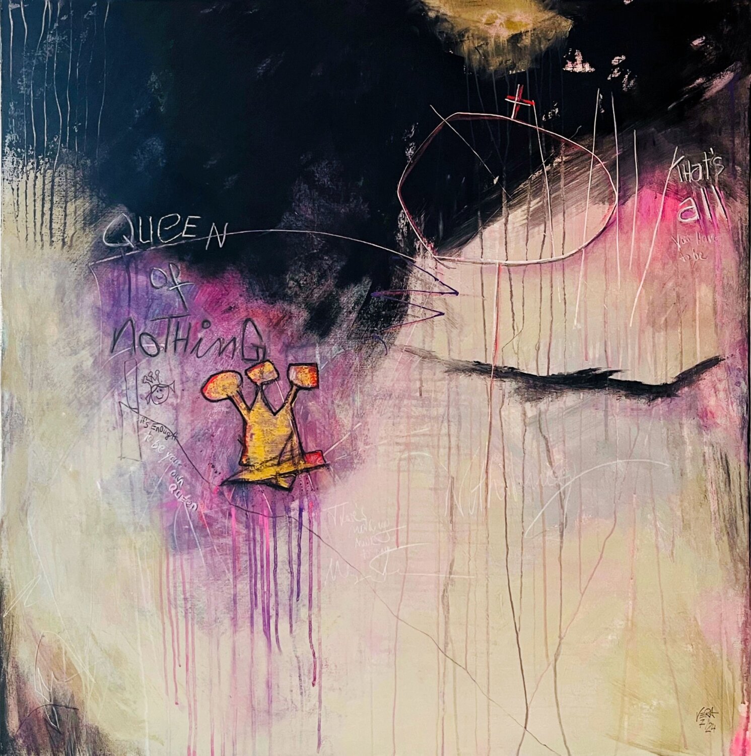 Queen of Nothing, N° 07 07 24 Vera Jochum Originalgemälde zu verkaufen