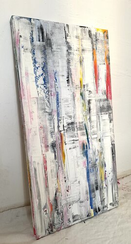 Behind the wall #1 by Sangie, 油畫 for Sale on Singulart