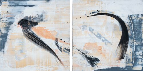 Trust Your Instinct - Dyptych de Sangie, Pintura a la venta en Singulart