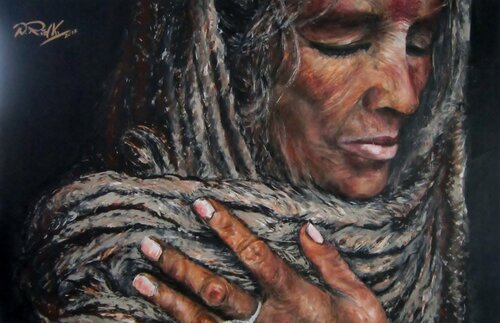 Heilige Frau di Dagmar Ridky, Pittura in vendita su Singulart