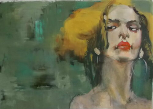 Here I am di Dagmar Ridky, Pittura in vendita su Singulart