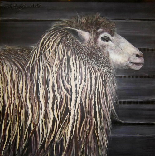Wildschaf di Dagmar Ridky, Pittura in vendita su Singulart