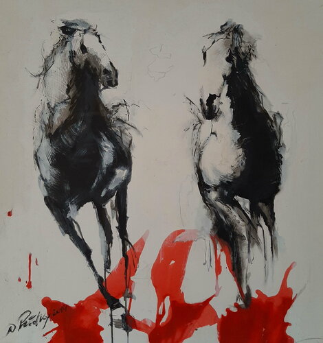 Feuerreiter di Dagmar Ridky, Pittura in vendita su Singulart