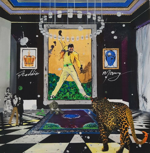 Freddy Mercury di Dagmar Ridky, Pittura in vendita su Singulart