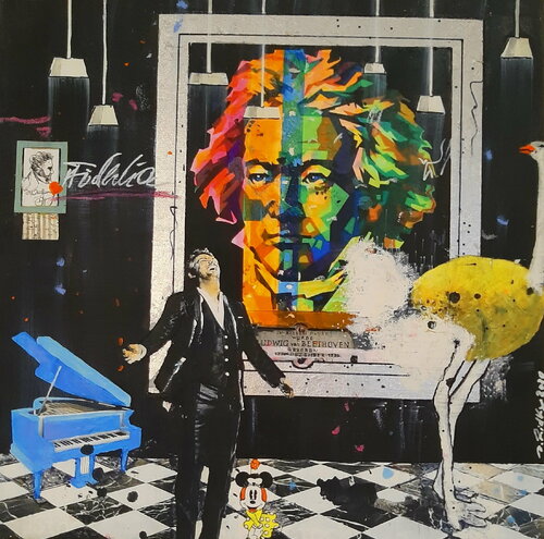 Ludwig van Beethoven di Dagmar Ridky, Pittura in vendita su Singulart