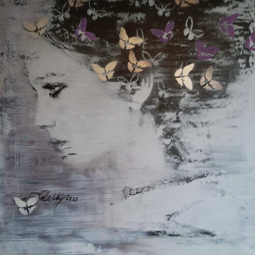 Papillon von Dagmar Ridky, Malerei kaufen auf Singulart