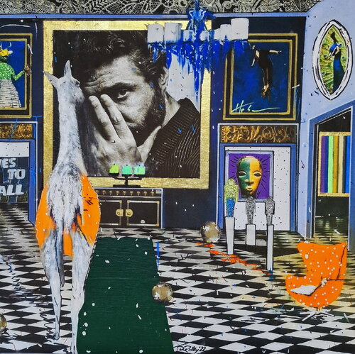 André Heller by Dagmar Ridky, 회화 for Sale on Singulart
