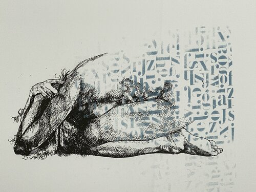 "Words under my skin" "Palabras bajo la piel" von Mila Ruiz, Druck kaufen auf Singulart