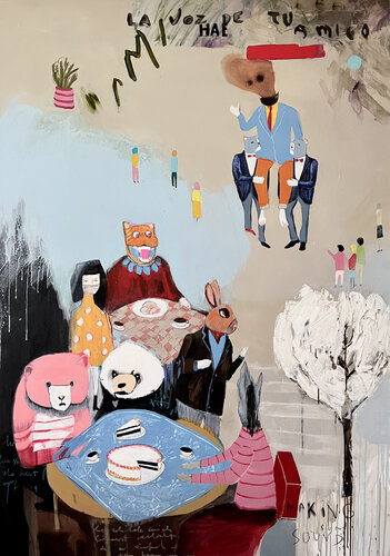 That‘s me in the corner van Mina Ilic, Schilderij te koop op Singulart