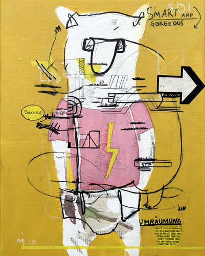 Bear With Me van Mina Ilic, Schilderij te koop op Singulart