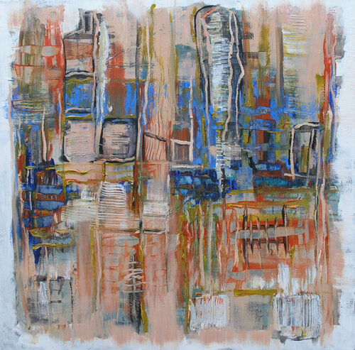 Them Blues van Loretta Kaltenhauser, Schilderij te koop op Singulart