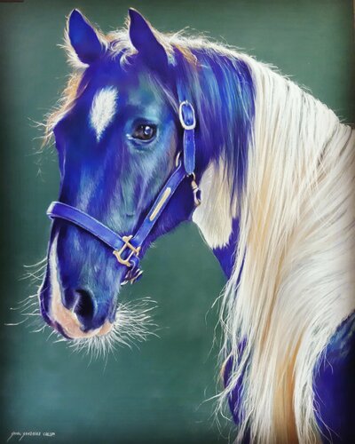 Caballo Blu von Gorka Gonzalez Crespo, Malerei kaufen auf Singulart