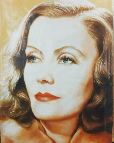 Greta Garbo by Gorka Gonzalez Crespo, 회화 for Sale on Singulart
