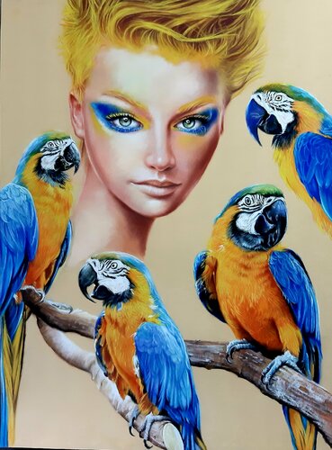 Loros von Gorka Gonzalez Crespo, Malerei kaufen auf Singulart