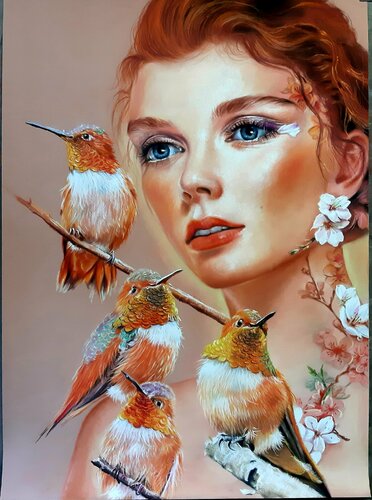 Colibri von Gorka Gonzalez Crespo, Malerei kaufen auf Singulart