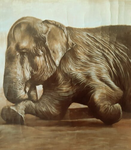 Elefante von Gorka Gonzalez Crespo, Malerei kaufen auf Singulart