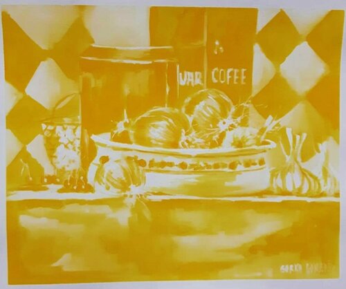 Bodegon Amarillo von Gorka Gonzalez Crespo, Malerei kaufen auf Singulart