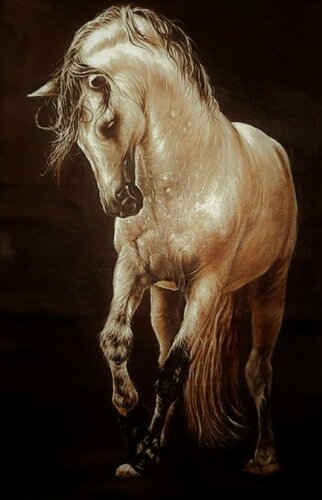 Caballo Rojo von Gorka Gonzalez Crespo, Malerei kaufen auf Singulart