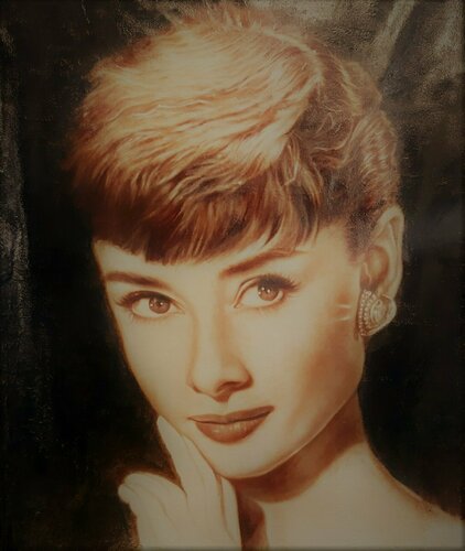 Hepburn di Gorka Gonzalez Crespo, Pittura in vendita su Singulart