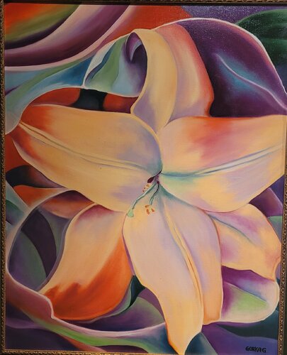Flor de Loto by Gorka Gonzalez Crespo, Painting for Sale on Singulart