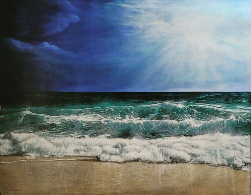 La mar azul von Gorka Gonzalez Crespo, Malerei kaufen auf Singulart