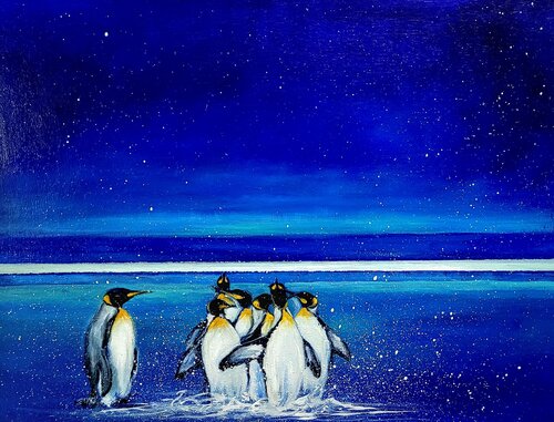 Un dia azul par Gorka Gonzalez Crespo, Peinture en vente sur Singulart