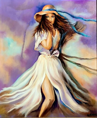 El color purpura di Gorka Gonzalez Crespo, Pittura in vendita su Singulart