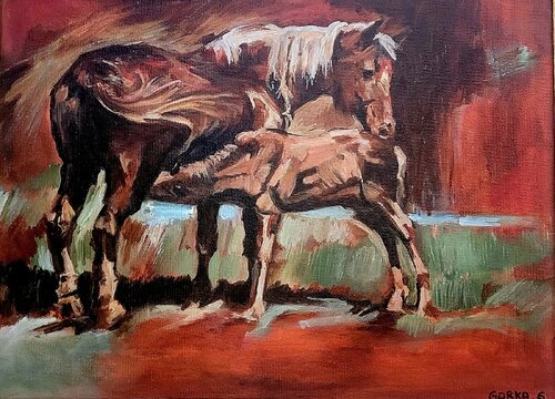 infancia von Gorka Gonzalez Crespo, Malerei kaufen auf Singulart