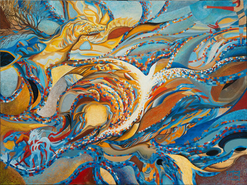 "February Blizzard" by Oleg Lipchenko, Painting for Sale on Singulart