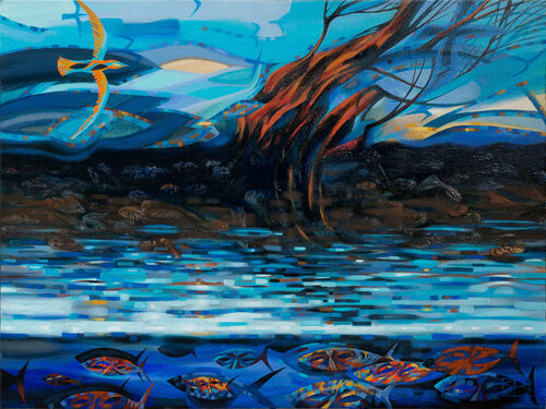 "March Streams and Winds" by Oleg Lipchenko, Painting for Sale on Singulart
