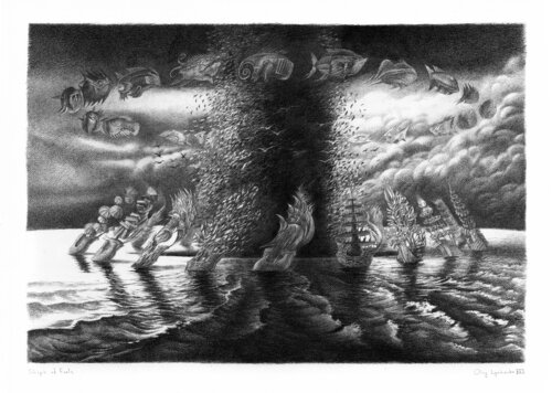 Ships of Fools di Oleg Lipchenko, Disegno in vendita su Singulart