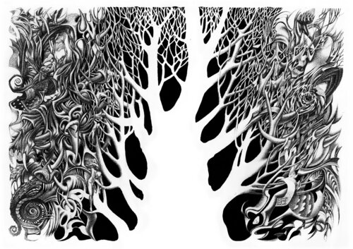 Yggdrasil di Oleg Lipchenko, Disegno in vendita su Singulart